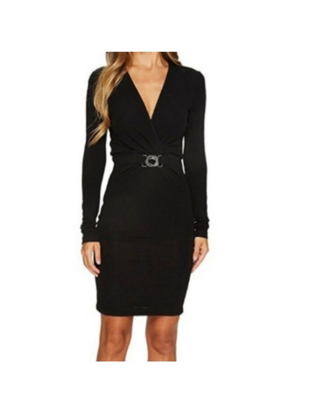 JUST CAVALLI Dress Size 16 Jersey Twist Italy Snake Italian Designer Luxury